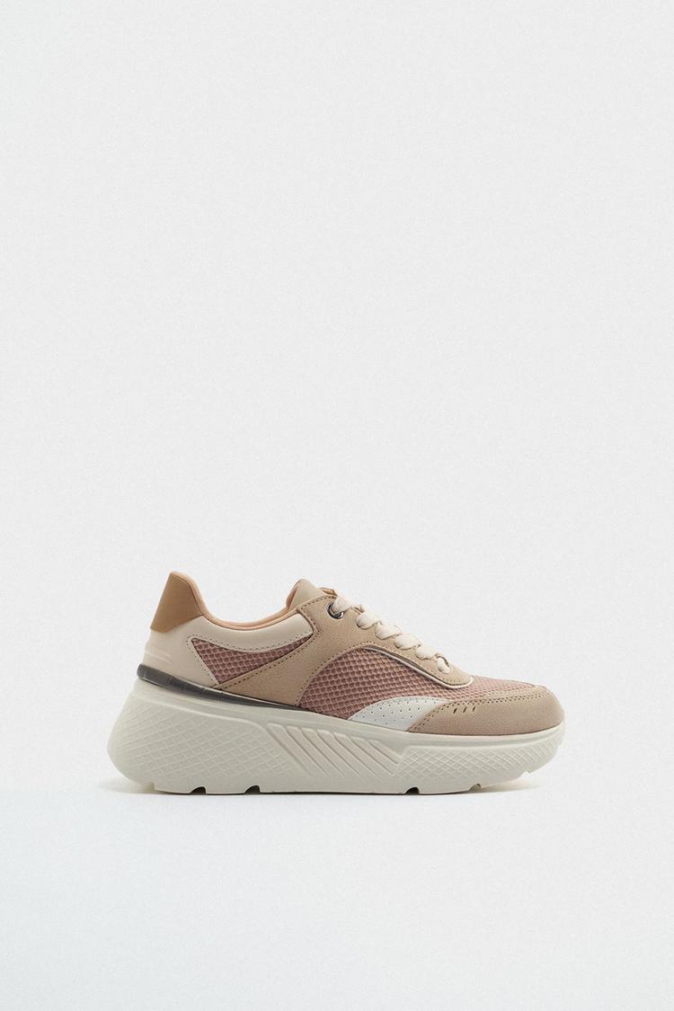 BASKETS A PLATEFORME Rose ZARA Canada